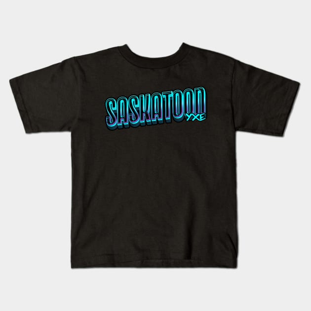 Saskatoon Street Revival YXE Kids T-Shirt by Stooned in Stoon